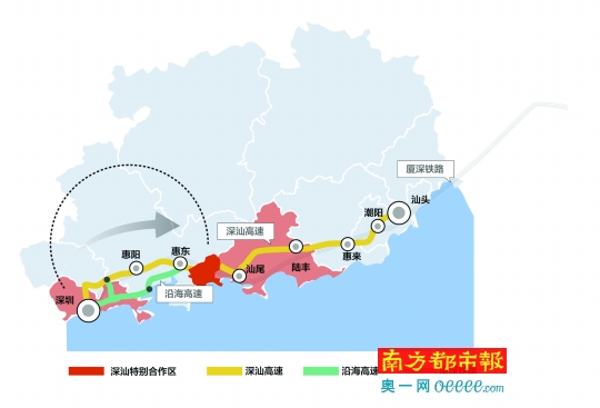 “深汕新高速”线路位置浮出水面