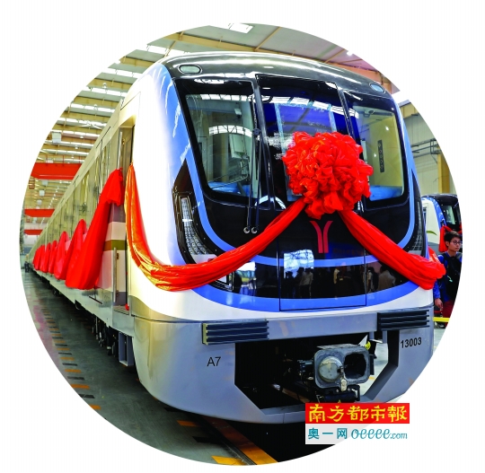 8节车厢!地铁13号线列车抢先看 新塘最快1小时到达市中心