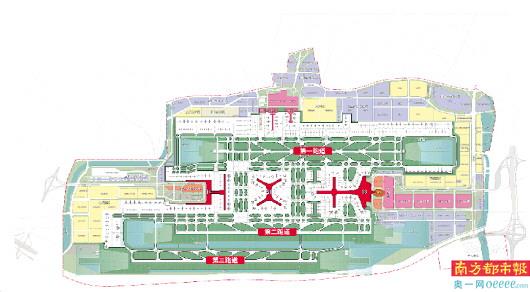 深圳机场新一期扩建工程包括卫星厅,三跑道,t4航站楼等多个重点项目.