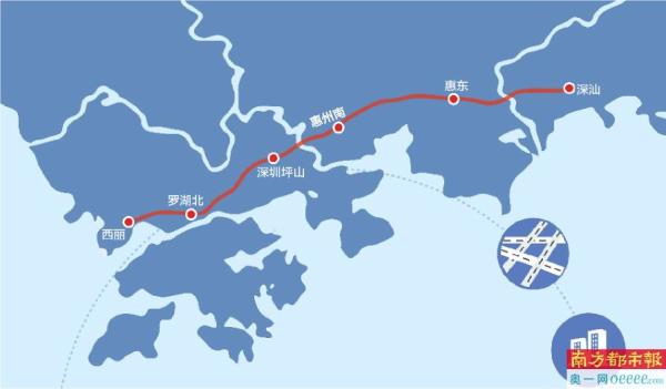 深汕高铁开建 惠州设两车站