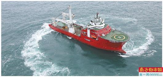 海洋石油286深水工程船.