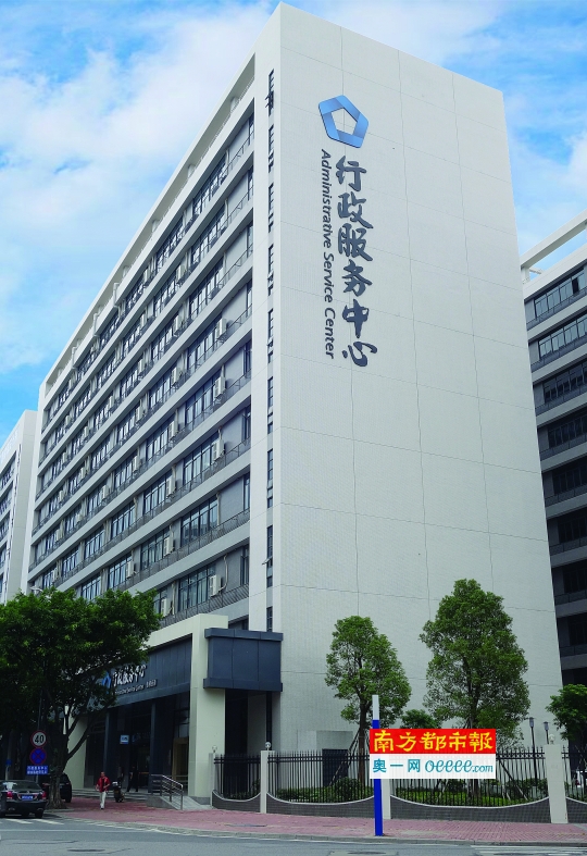 今年5月底启用的禅城区张槎街道行政服务中心